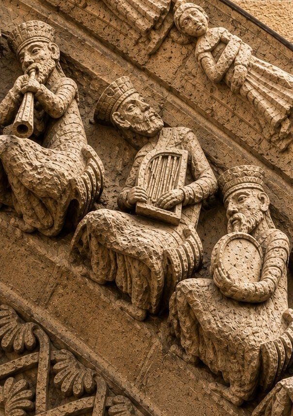 Romanische Musikerreliefs, Sainte-Croix Bordeaux